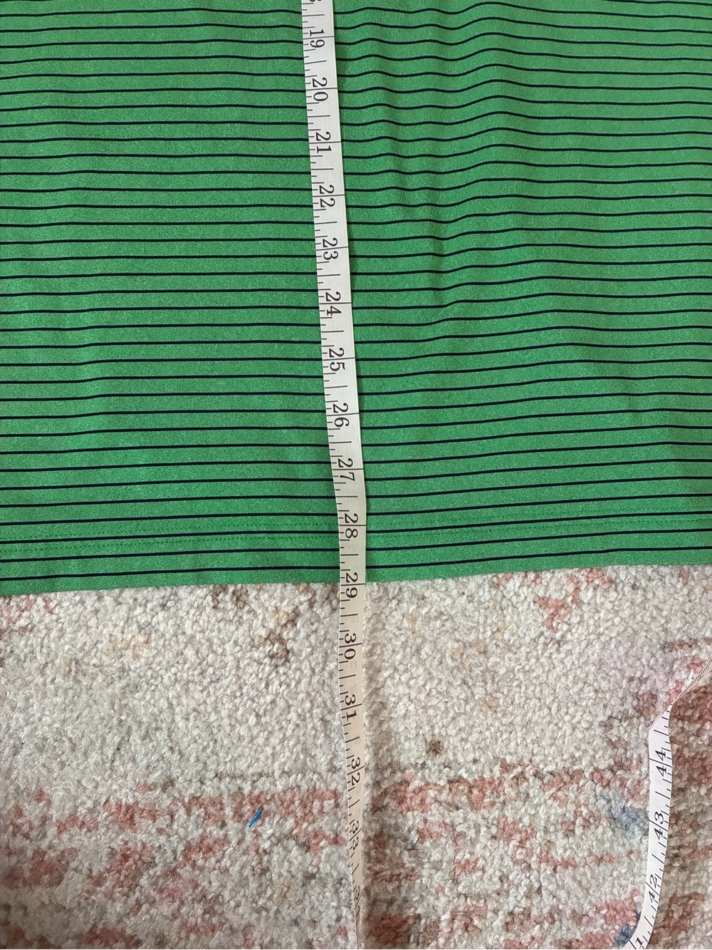 Under Armour Men’s Green Striped Polo - Picture 4 of 5